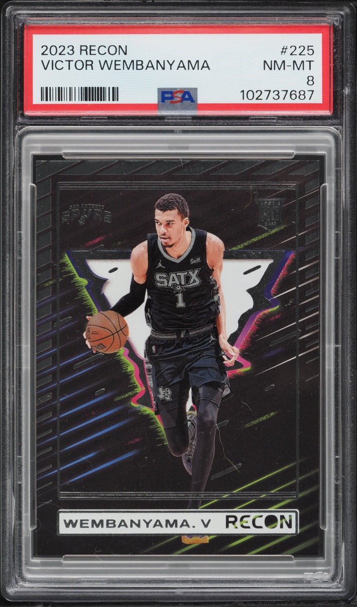 2023 Panini Recon Victor Wembanyama ROOKIE #225 PSA 8 NM-MT