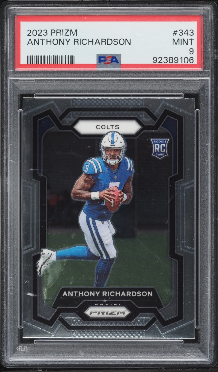 2023 Panini Prizm Anthony Richardson ROOKIE #343 PSA 9 MINT