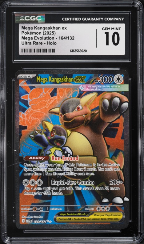 2025 Pokemon Mega Evolution Mega Kangaskhan ex #104 CGC 10 GEM