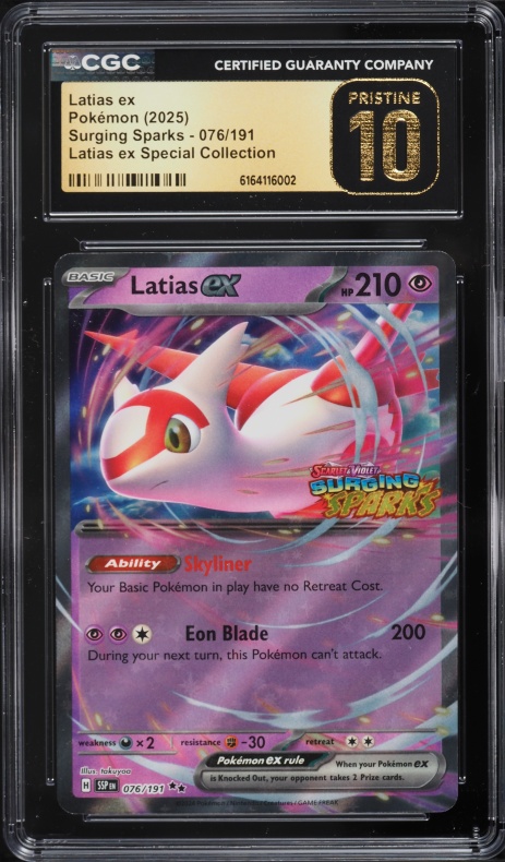 2025 Pokemon Scarlet & Violet Surging Sparks Special Collection Latias Ex  #76 CGC 10 GEM MINT on Fanatics Collect