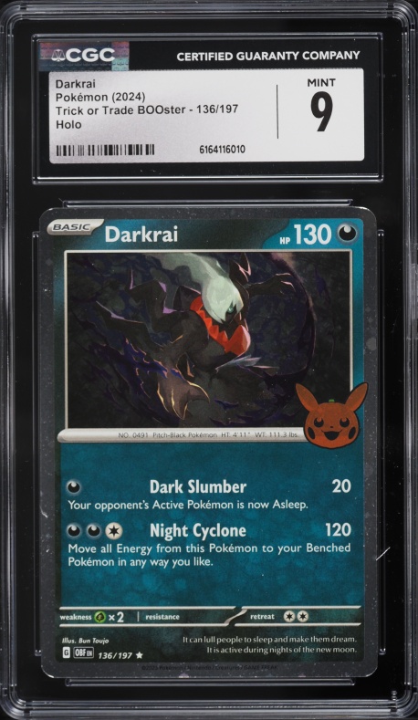 pokemon obsidian flames card trick Pokmon Darkrai Swirl Trick or Trade Obsidian Flames TCG #136/197 Scarlet Violet