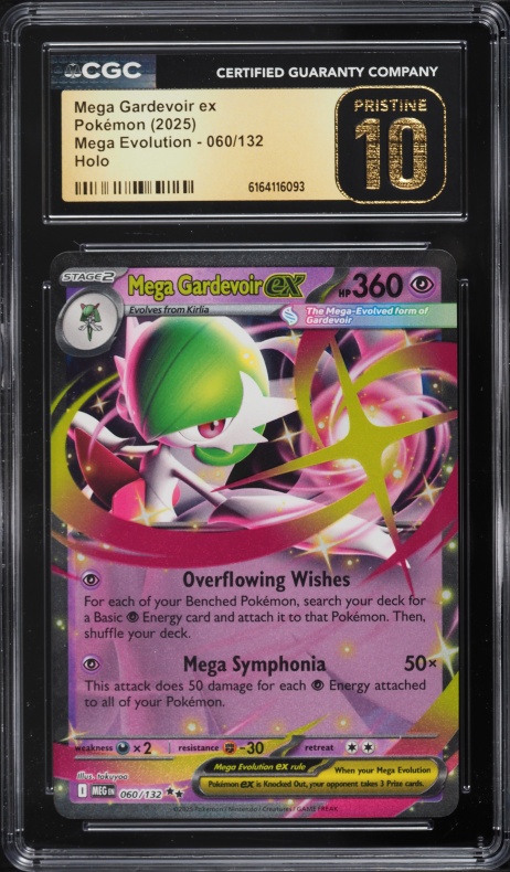 2025 Pokemon Mega Evolution Holo Mega Gardevoir ex #60 CGC 10 PRISTINE