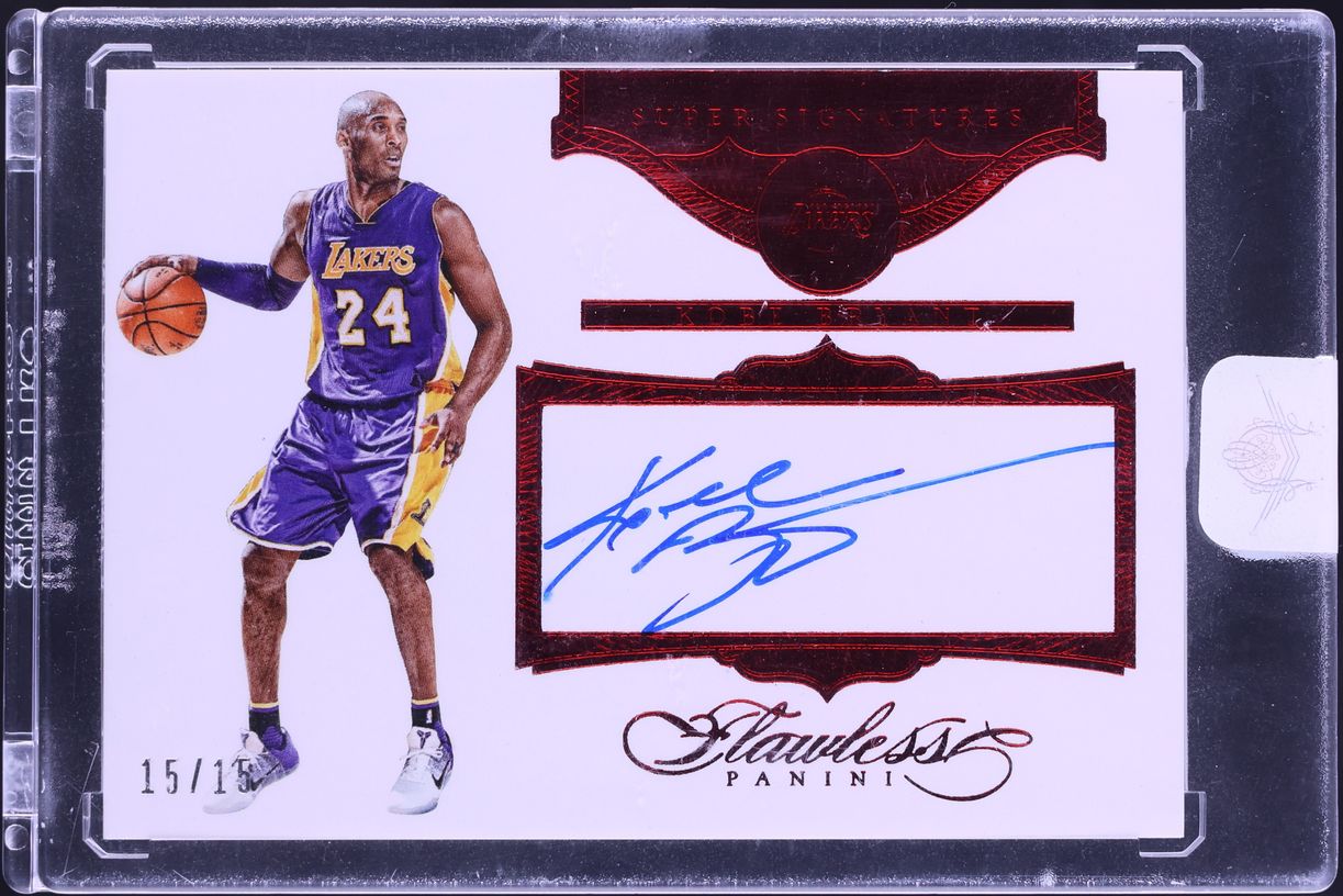 2015 Panini Flawless Super Signatures Ruby Kobe Bryant AUTO 15/15 #SS-KB