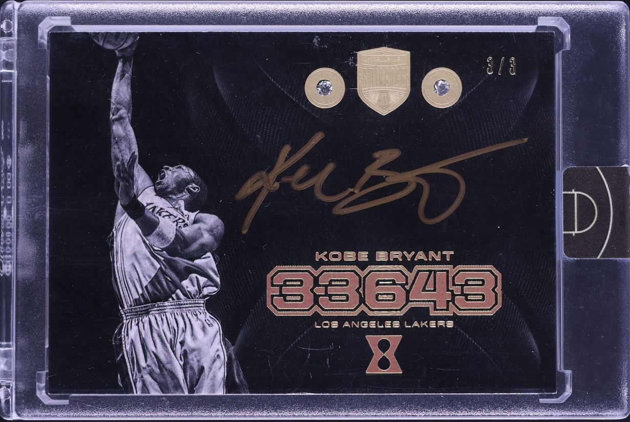 2017 Panini Kobe Eminence 33,643 Double Diamond Gems Kobe Bryant AUTO 3/3 #46