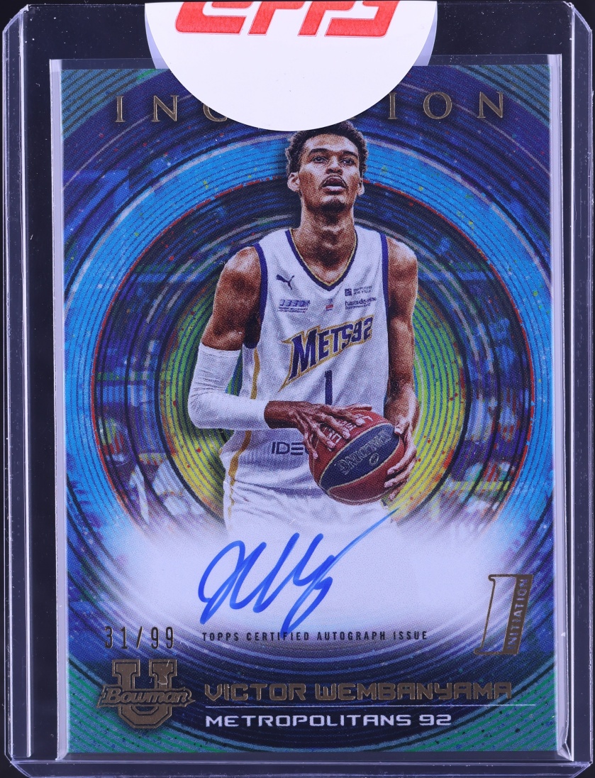 2022 Bowman University Inception Blue Foil Victor Wembanyama ROOKIE AUTO /99 #BIA-VW