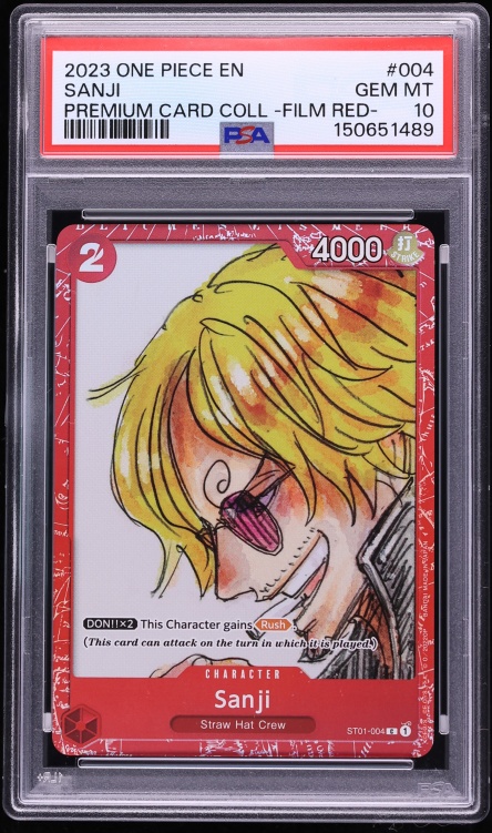 2023 One Piece Premium Collection Film Red Sanji #ST01-004 PSA 10 GEM MINT