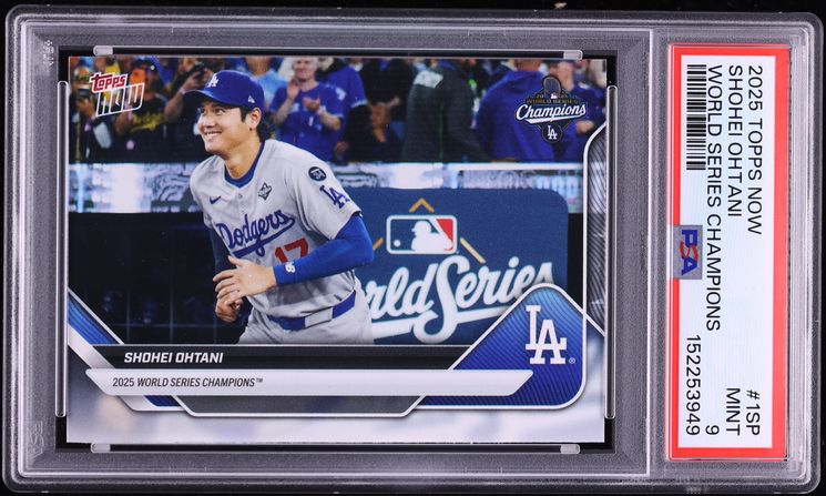 2025 Topps Now World Series Champions Shohei Ohtani #WS-1SP PSA 9 MINT