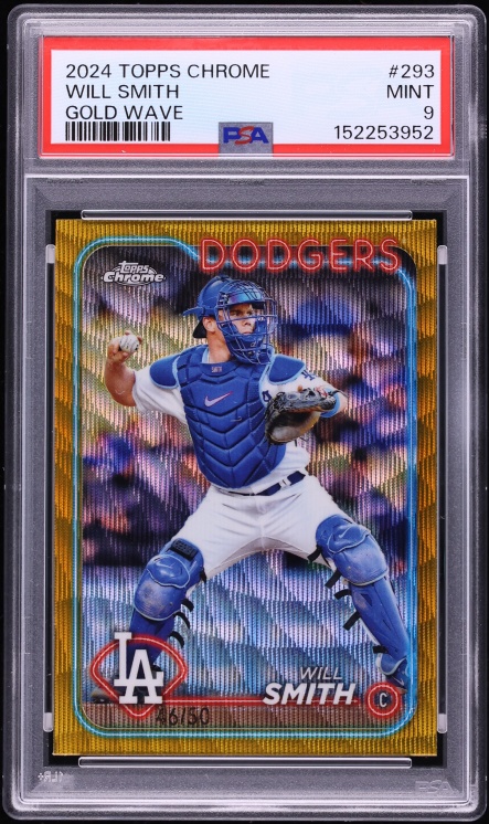 2024 Topps Chrome Gold Wave Will Smith /50 #293 PSA 9 MINT