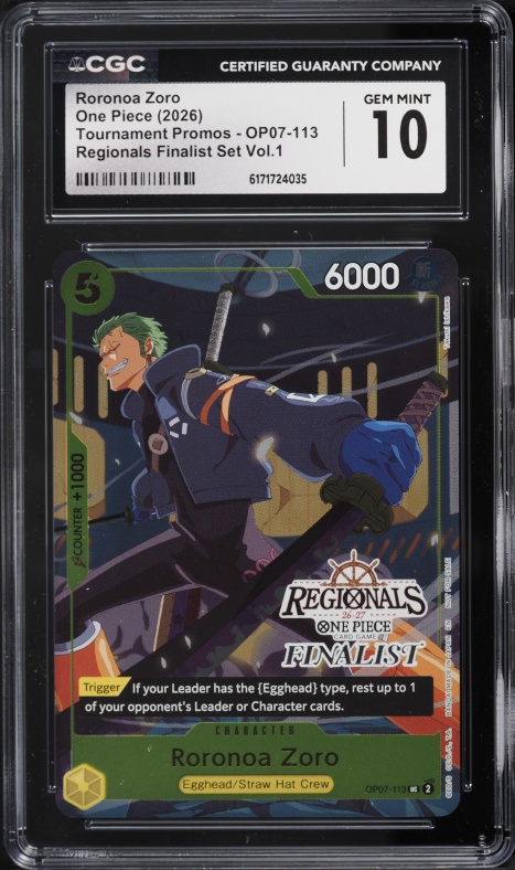 2025 One Piece Japanese Promos Official Event Prize Roronoa Zoro