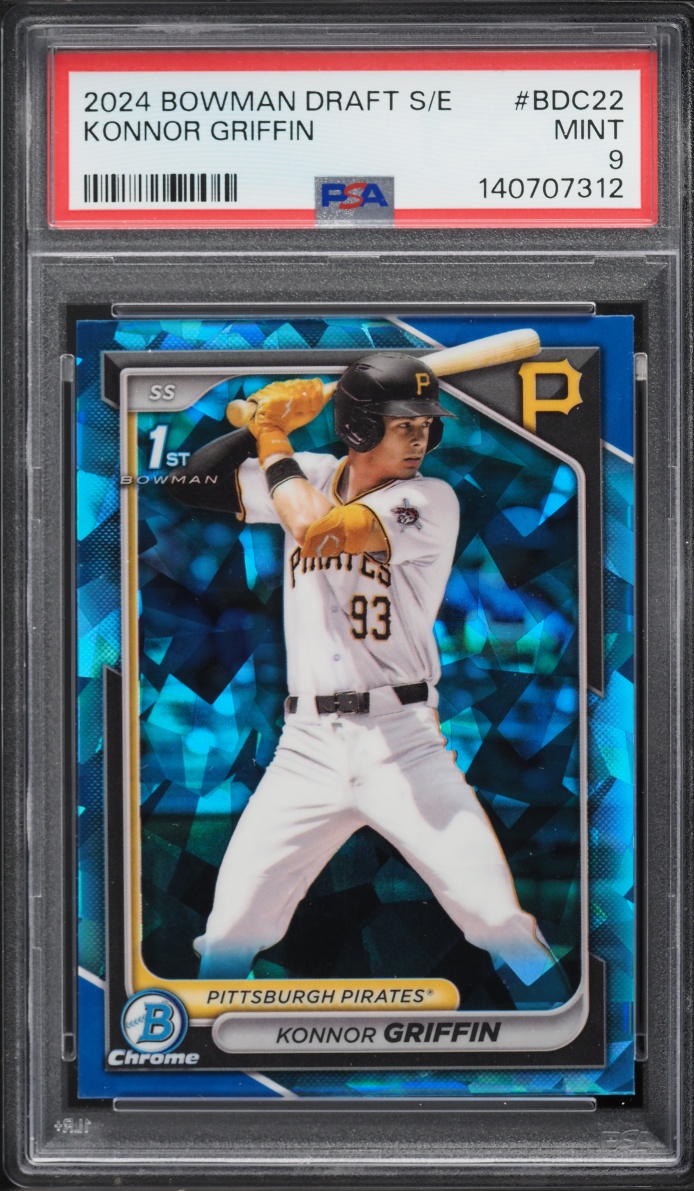 2024 Bowman Draft Chrome Sapphire Konnor Griffin PROSPECT #BDC-22 PSA 9 MINT