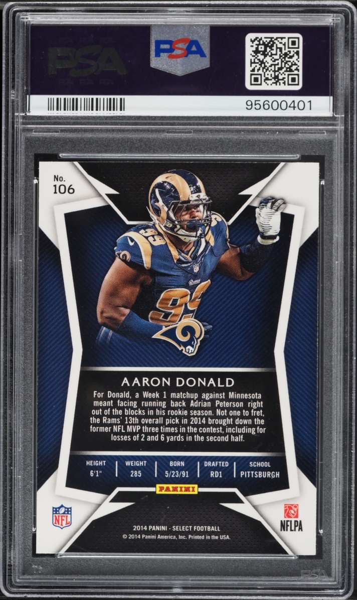2014 Select Football Aaron Donald ROOKIE #106 PSA 10 GEM MINT