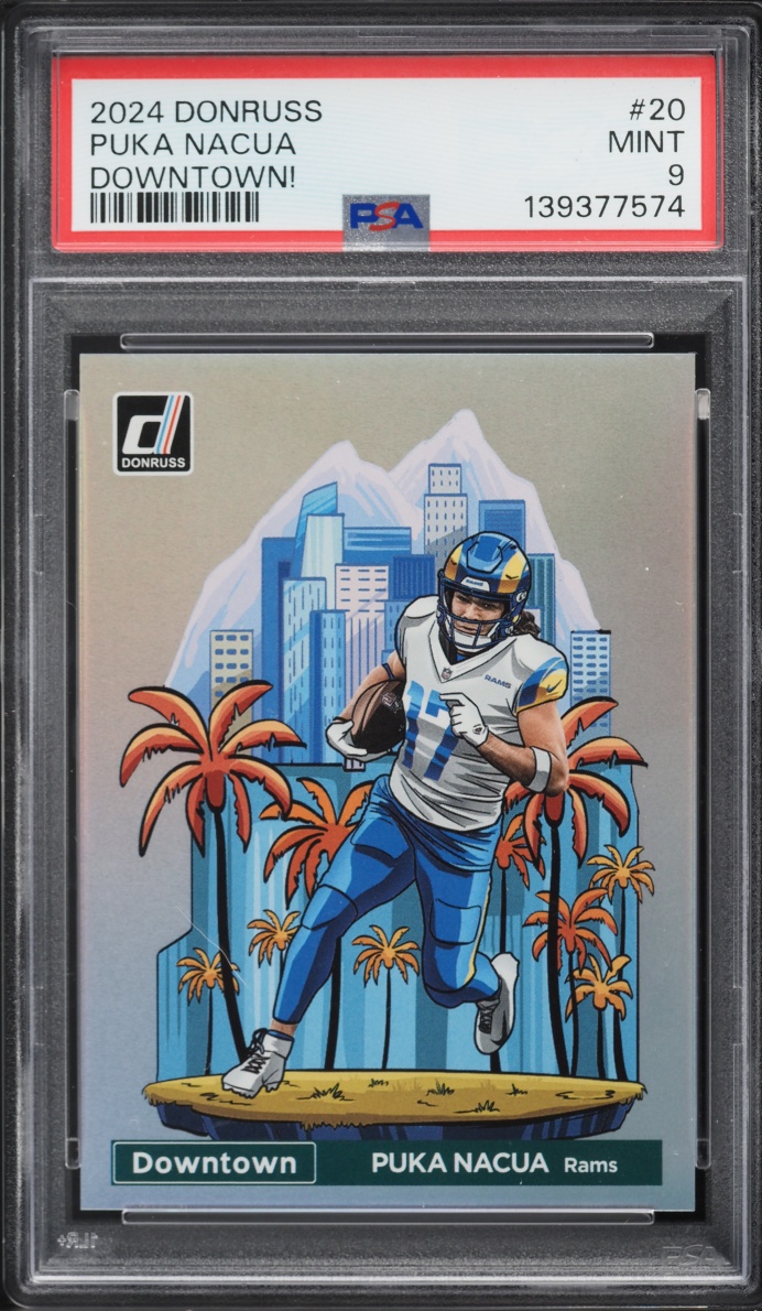 2024 Donruss Downtown Puka Nacua #20 PSA 9 MINT