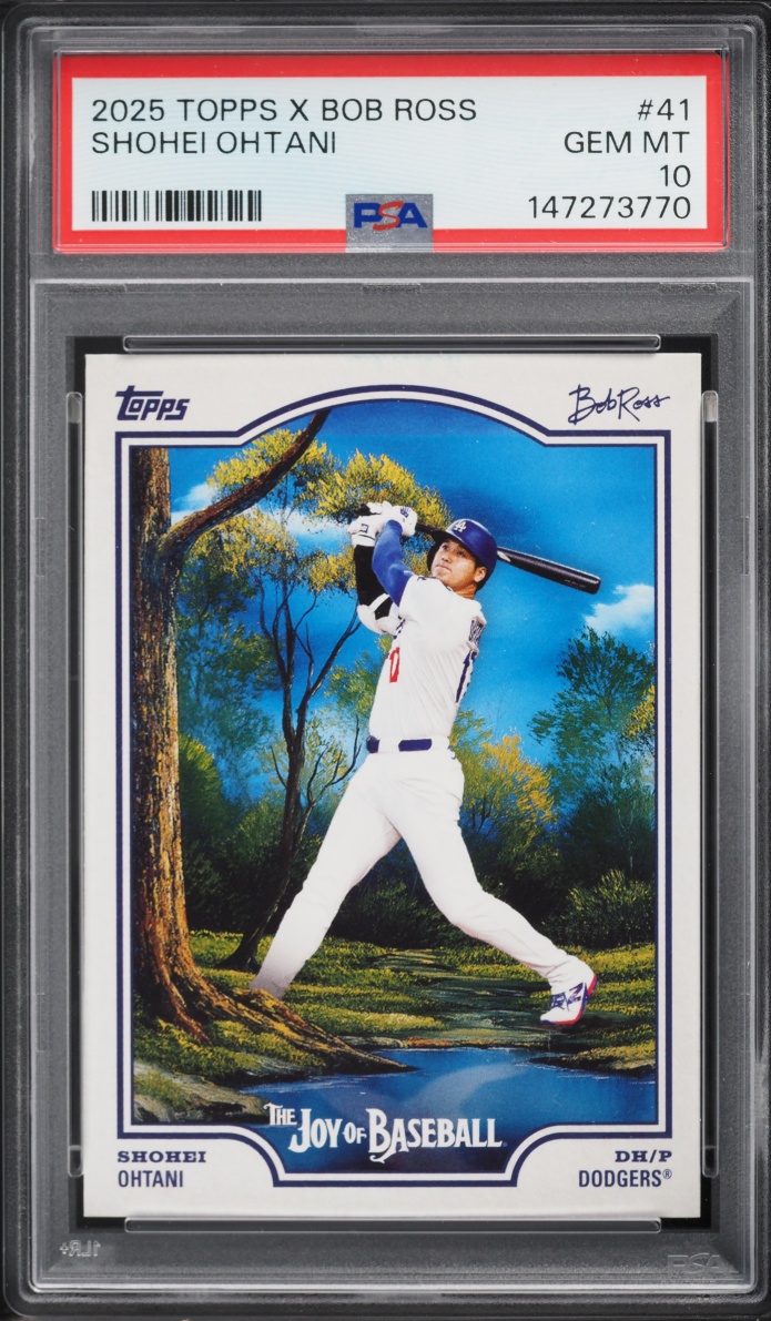 2025 Topps X Bob Ross The Joy Of Baseball Shohei Ohtani #41 PSA 10 GEM MINT
