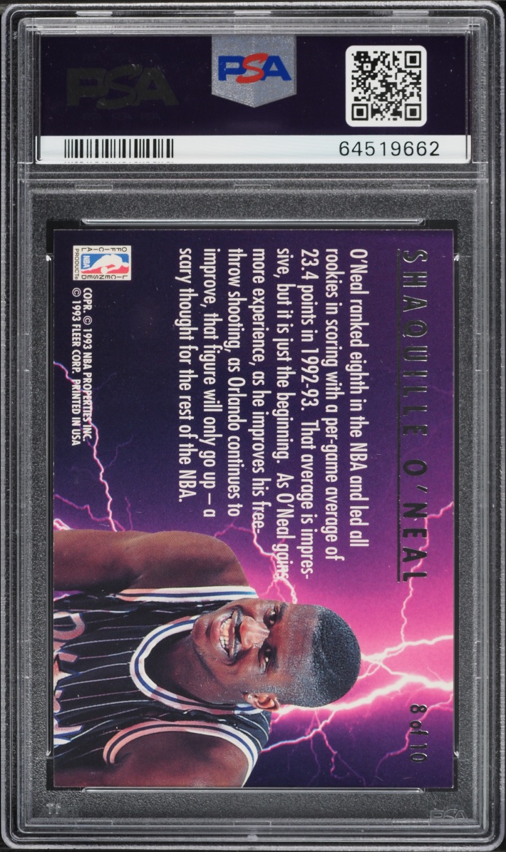 1993 Ultra Scoring Kings Shaquille O'Neal #8 PSA 9 MINT