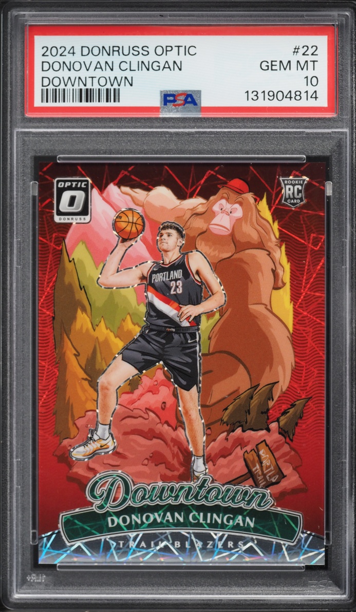 2024 Donruss Optic Downtown Donovan Clingan ROOKIE #22 PSA 10 GEM MINT