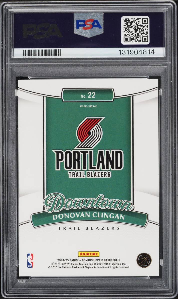 2024 Donruss Optic Downtown Donovan Clingan ROOKIE #22 PSA 10 GEM MINT
