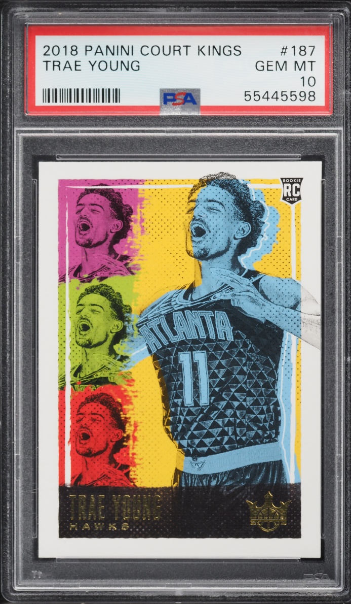 2018 Panini Court Kings Trae Young ROOKIE #187 PSA 10 GEM MINT