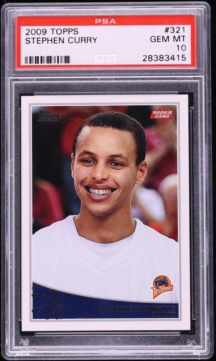 2009 Topps Basketball Stephen Curry ROOKIE #321 PSA 10 GEM MINT