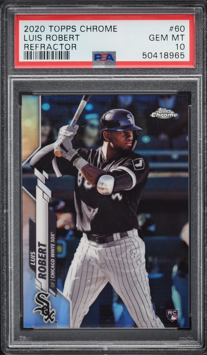 2020 Topps Chrome Refractor Luis Robert ROOKIE #60 PSA 10 GEM MINT