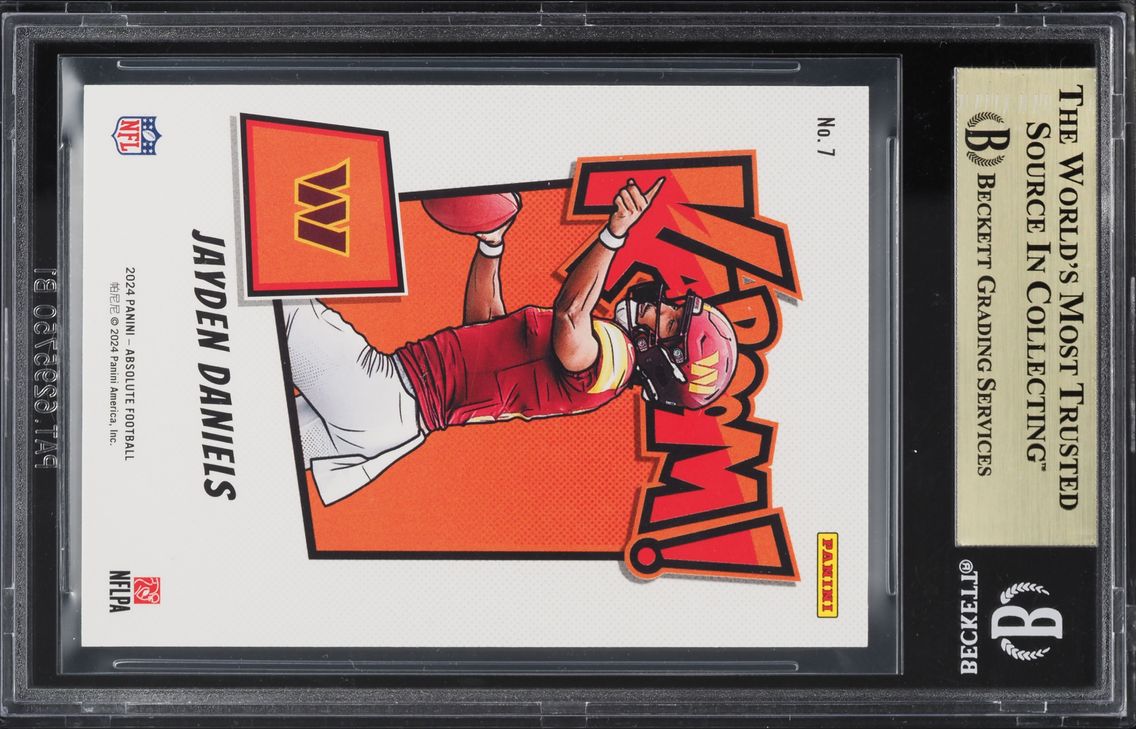 2024 Absolute Kaboom! Horizontal Jayden Daniels ROOKIE #7 BGS 9.5 GEM MINT