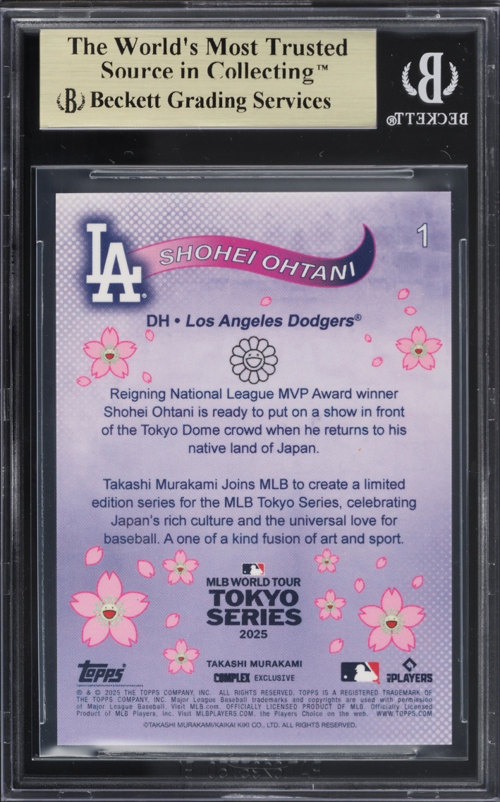 2025 Topps Takashi Murakami MLB World Tour Tokyo Series Red Foil Shohei Ohtani /5 #1 BGS 9.5