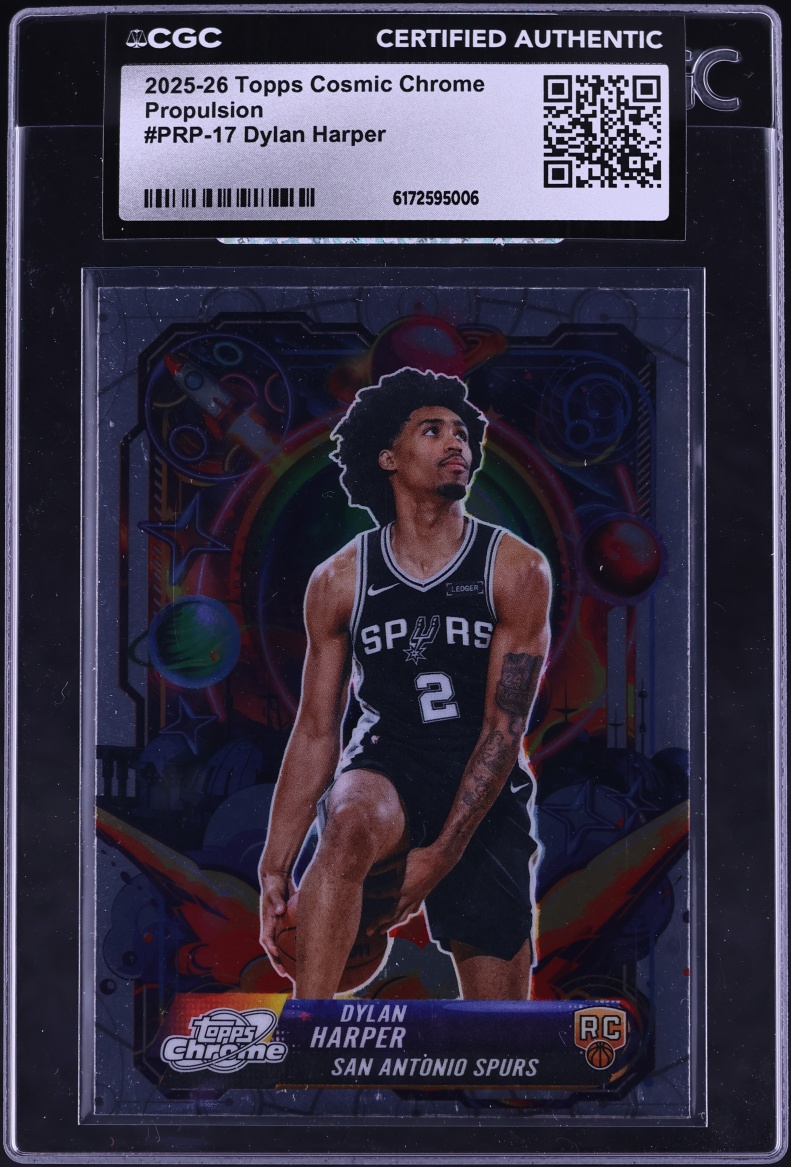 2025 Topps Cosmic Chrome Propulsion Dylan Harper ROOKIE #PRP-17 CGC AUTH