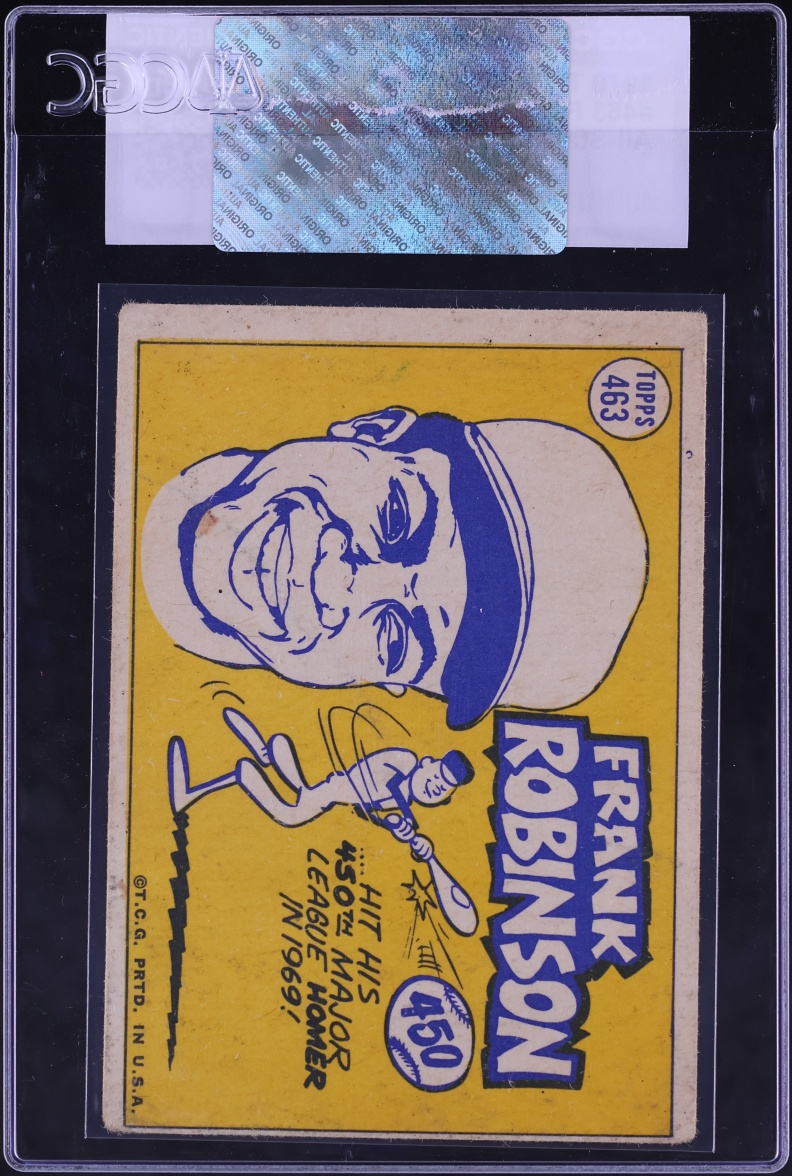 1970 Topps Frank Robinson ALL-STAR #463 CGC AUTH