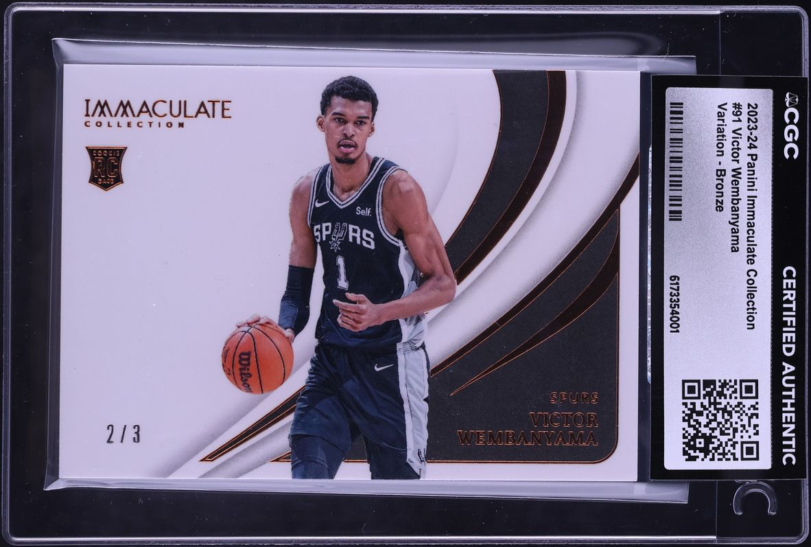 2023 Immaculate Collection Variation Bronze Victor Wembanyama ROOKIE /3 #91 CGC AUTH