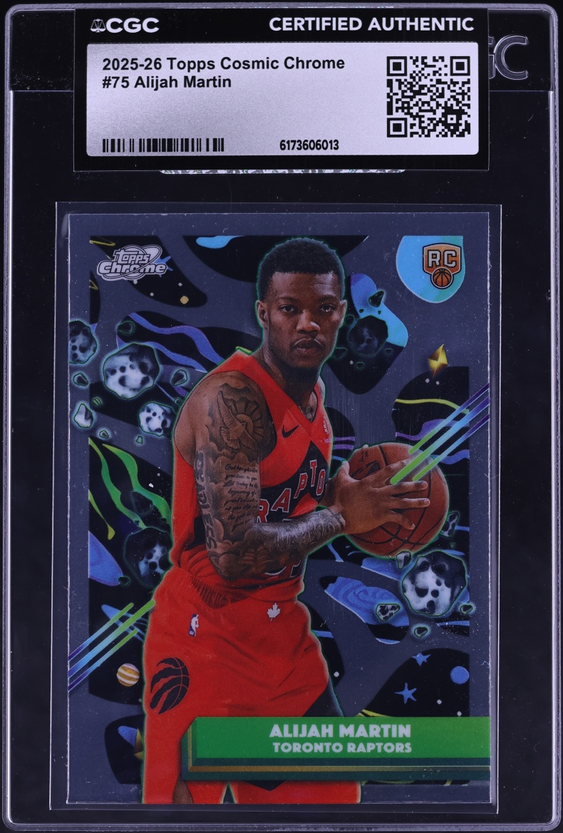2025 Topps Chrome Cosmic Alijah Martin ROOKIE #75 CGC AUTH