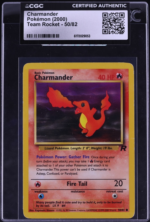 1995 charmander pokemon card value 50/82 - (50) This power cant be used if Charmander is Asleep Charmander 50 HP Pokmon Card.