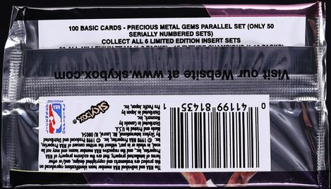 1997 Skybox Metal Championship Preview Basketball Factory Sealed Hobby Pack, 8ct Cards
