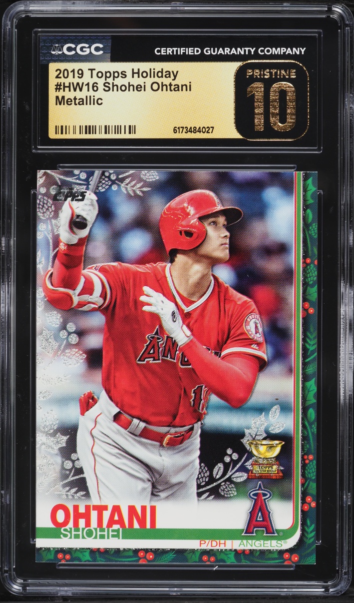 2019 Topps Holiday Metallic Shohei Ohtani #HW16 CGC 10 PRISTINE