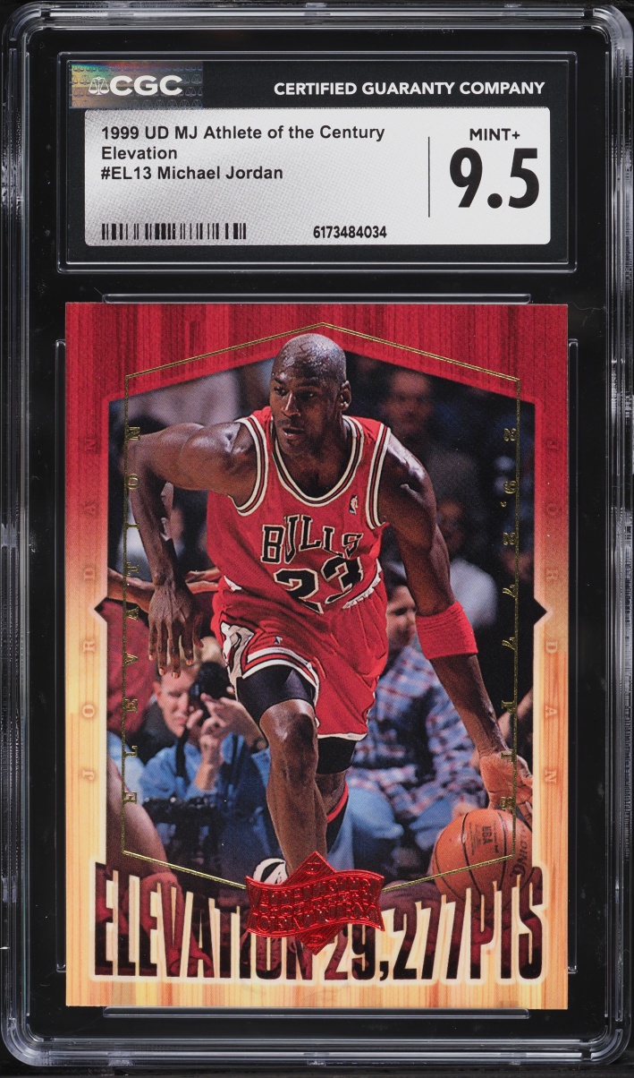 1999 UD MJ Athlete Of The Century Elevation Michael Jordan #EL13 CGC 9.5 MINT+