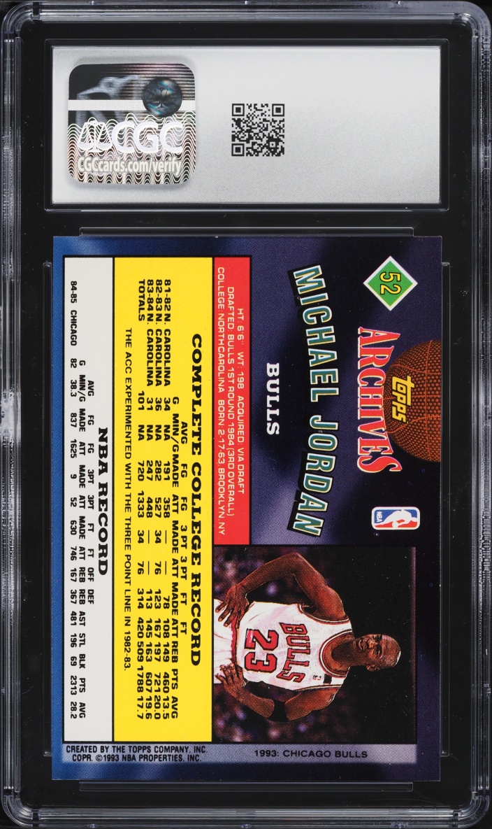 1992 Topps Archives Michael Jordan #52 CGC 9 MINT