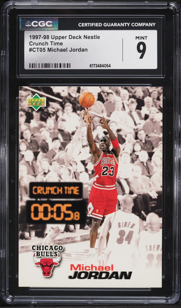 1997 Upper Deck Nestle Crunch Time Michael Jordan #CT05 CGC 9 MINT