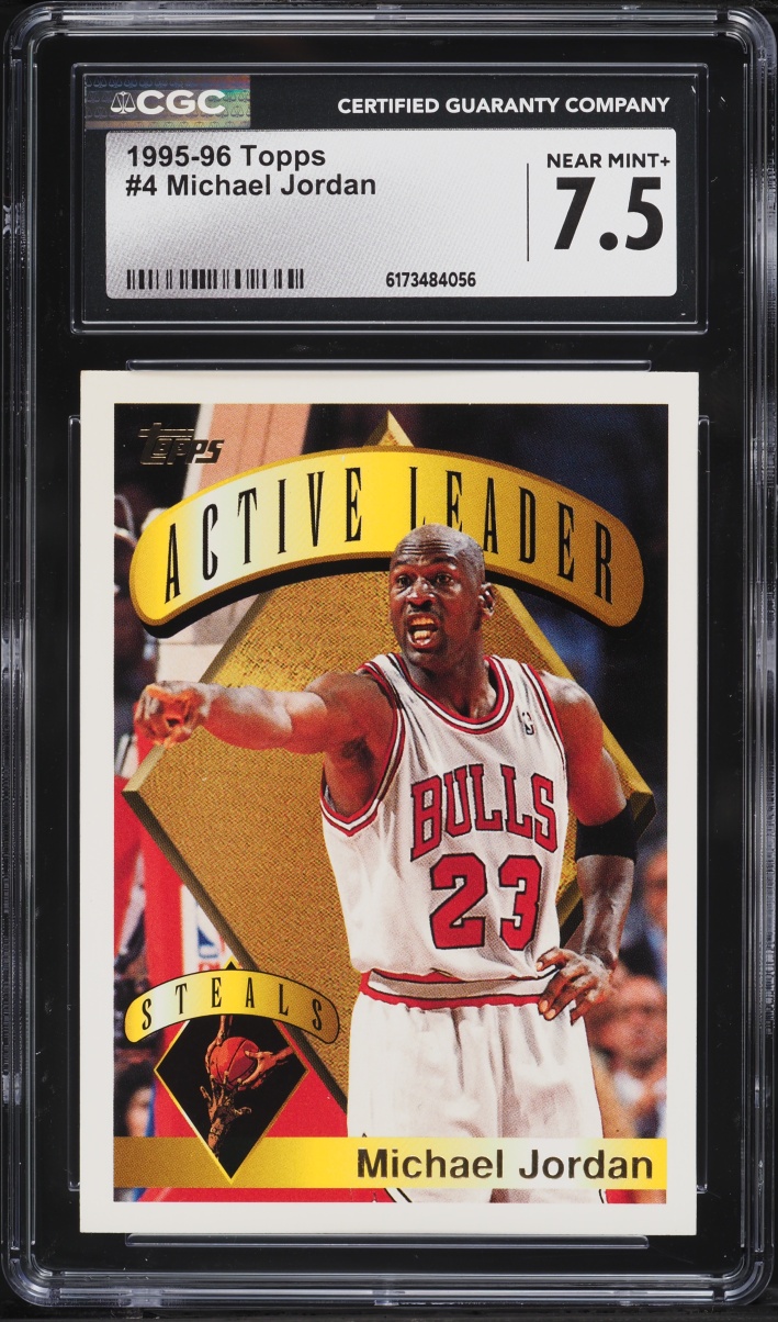 1995 Topps Basketball Michael Jordan #4 CGC 7.5 NRMT+