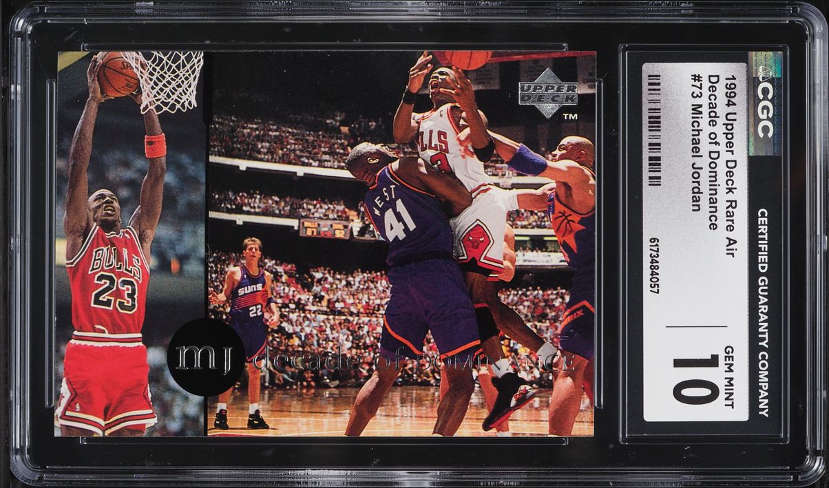 1994 Upper Deck Rare Air Decade Of Dominance Michael Jordan #73 CGC 10 GEM MINT
