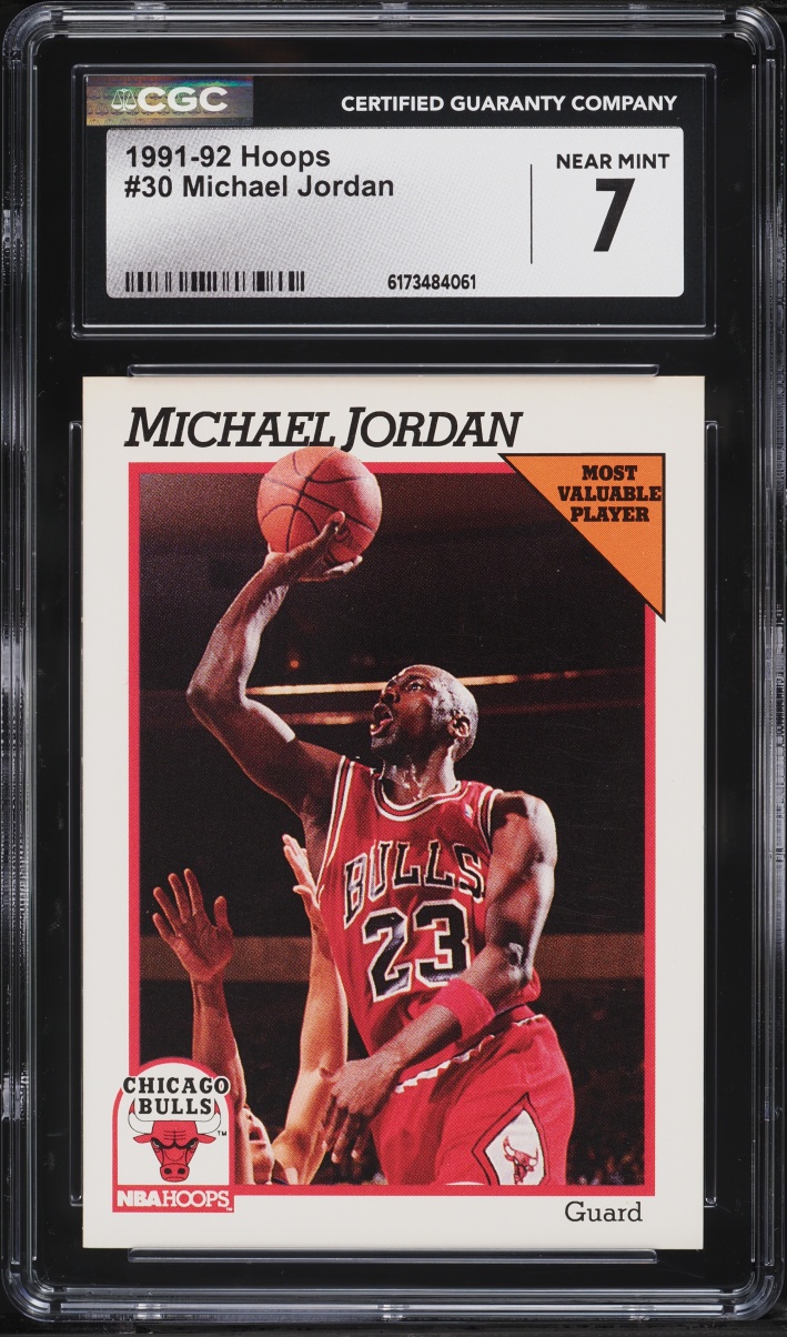 1991 Hoops Michael Jordan #30 CGC 7 NRMT