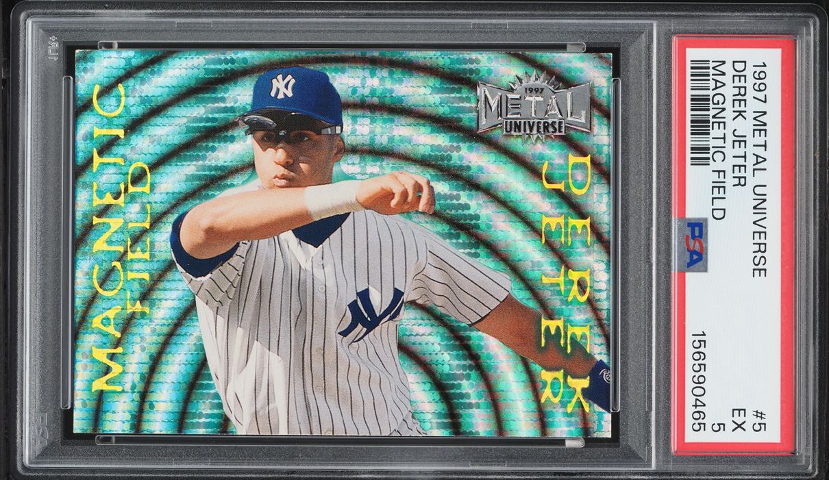 1997 Metal Universe Magnetic Field Derek Jeter #5 PSA 5 EX