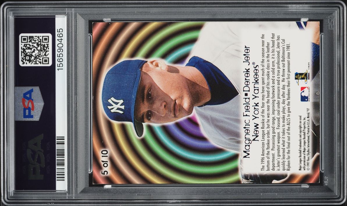 1997 Metal Universe Magnetic Field Derek Jeter #5 PSA 5 EX