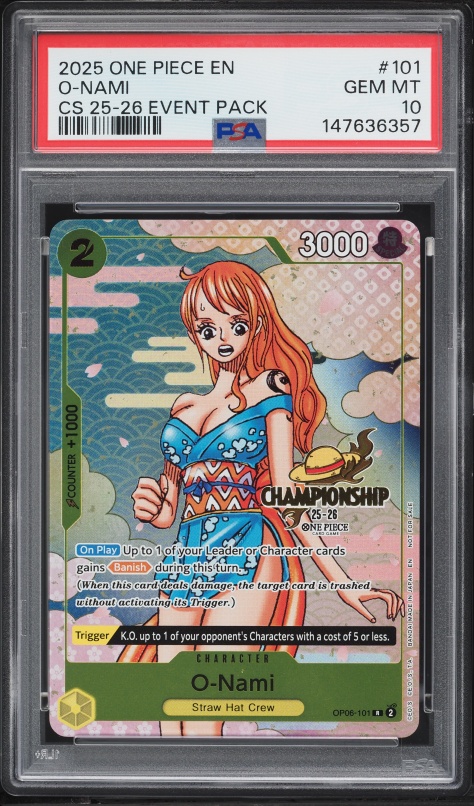 2025 One Piece Japanese Promo Exchange Event October Nami #P-117
