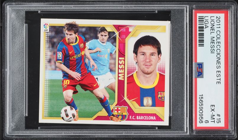 2011 Futera World Football Unique Memorabilia Gold Lionel Messi