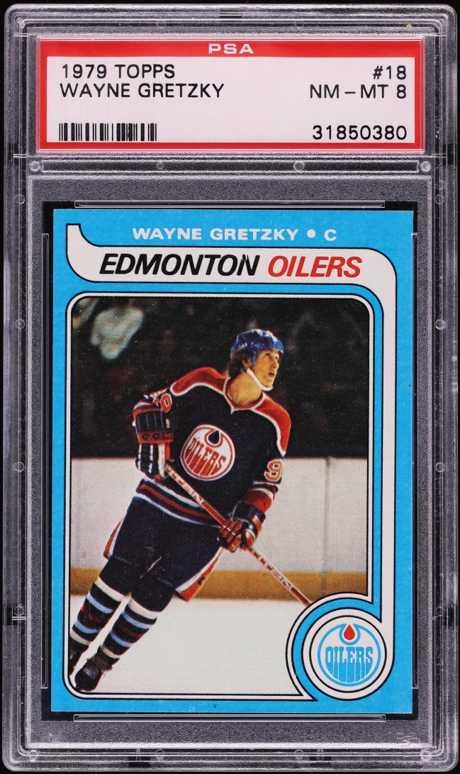 1979 Topps Hockey Wayne Gretzky ROOKIE #18 PSA 8 NM-MT