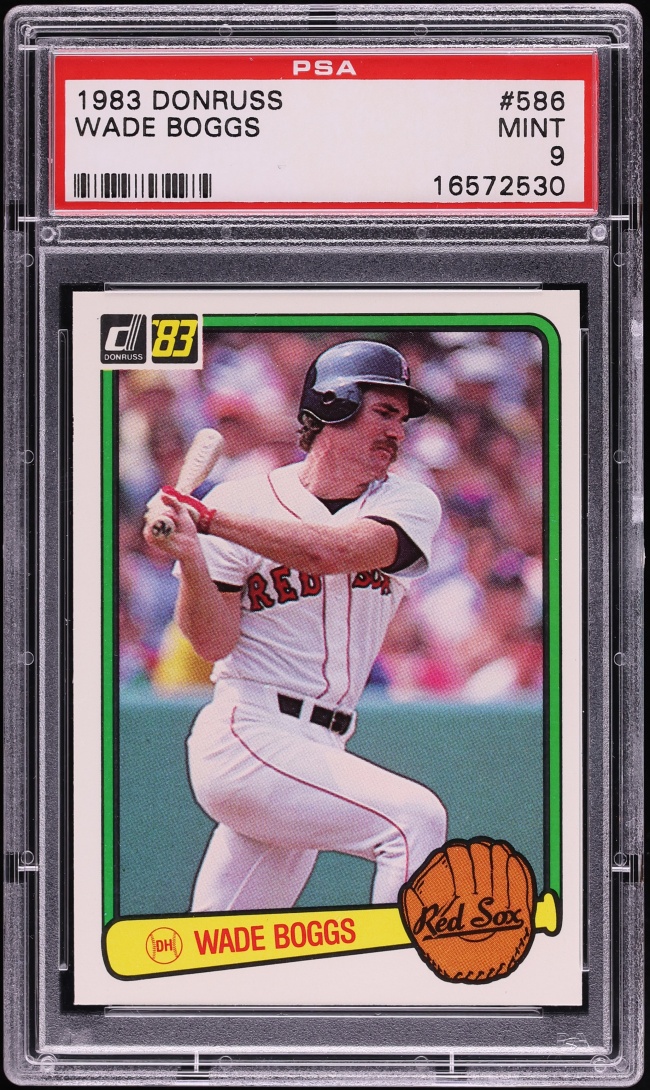 1983 Donruss Wade Boggs ROOKIE #586 PSA 9 MINT