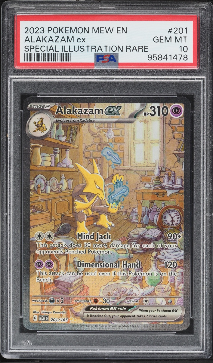2023 Pokemon Scarlet & Violet 151 SIR Alakazam ex #201 PSA 10 GEM MINT