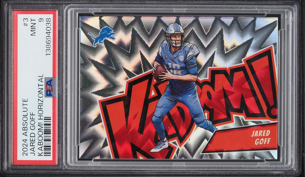 2024 Absolute Kaboom! Horizontal Jared Goff #3 PSA 9 MINT