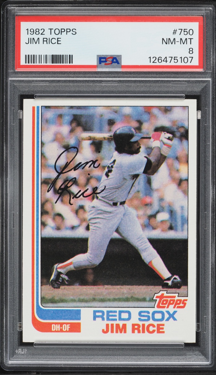 1982 Topps Jim Rice #750 PSA 8 NM-MT