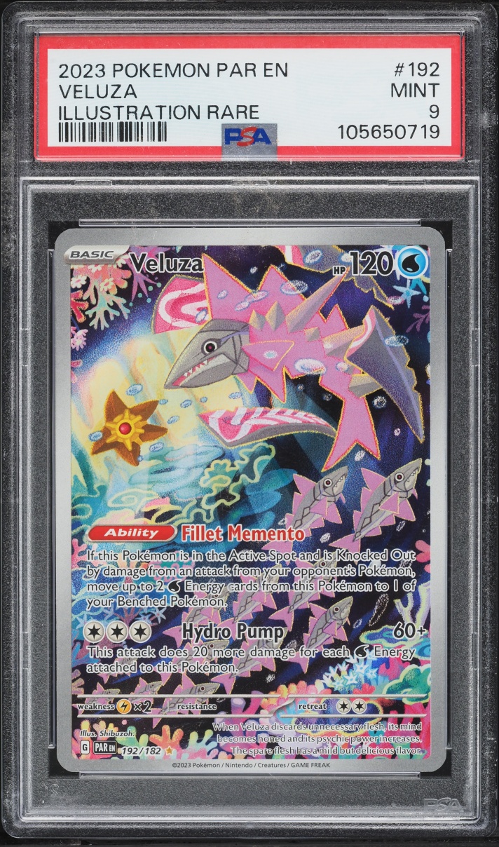 2023 Pokemon Scarlet & Violet Paradox Rift IR Veluza #192 PSA 9 MINT