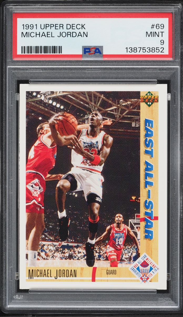 1991 Upper Deck Basketball Michael Jordan #69 PSA 9 MINT
