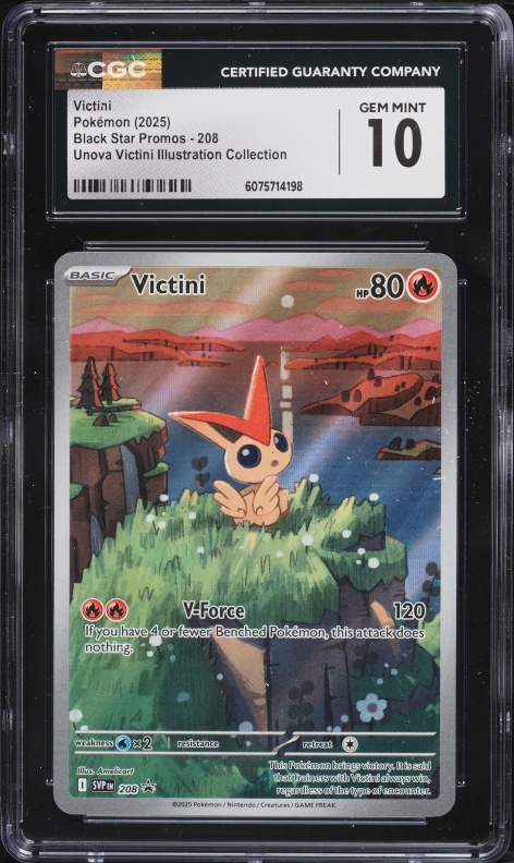 2025 Pokemon Promo Victini 208 PSA 10 on Fanatics Collect